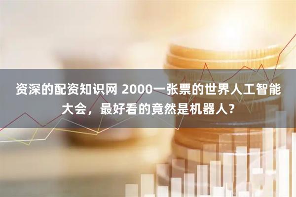 资深的配资知识网 2000一张票的世界人工智能大会，最好看的竟然是机器人？